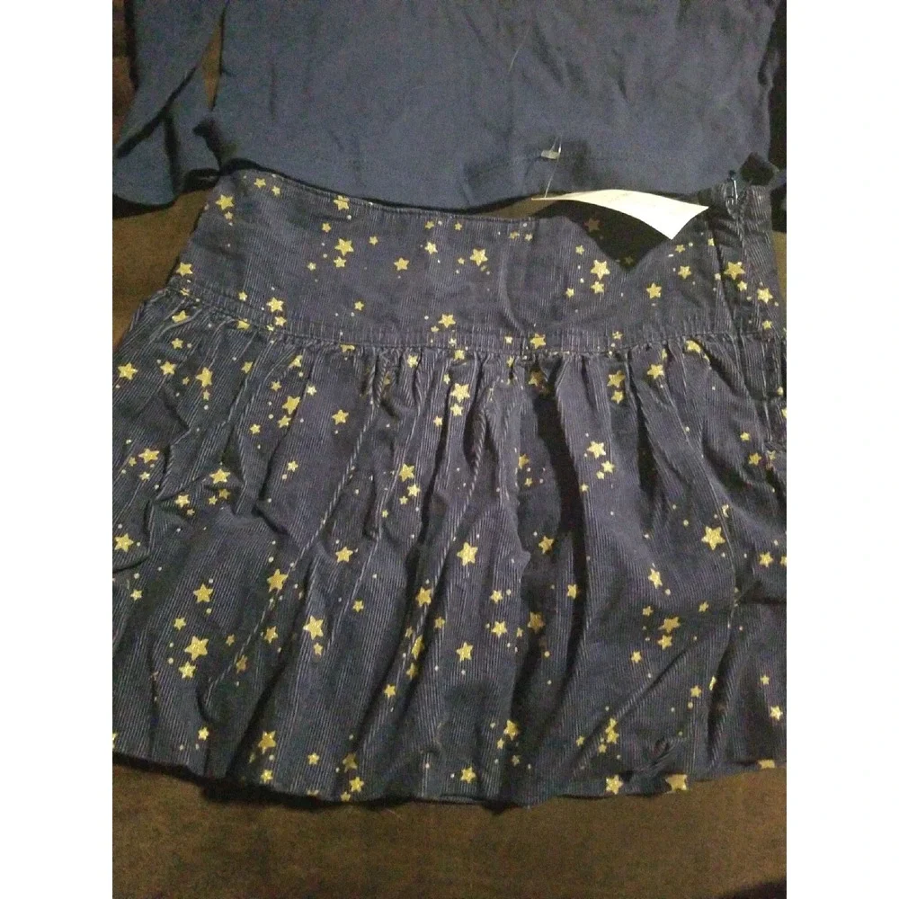 Gymboree flight of fancy outfit 6 nwt love to shine top and star‎ skirt